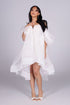 Blanc Étoile Organza Mini Dress