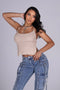Zaria Minimal Knit Halter Top