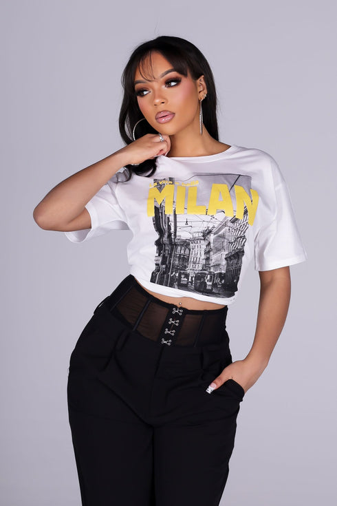 Lavita A Bella Graphic Top