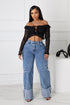 Niigata High Waist Cuffed Hem Baggy Jeans