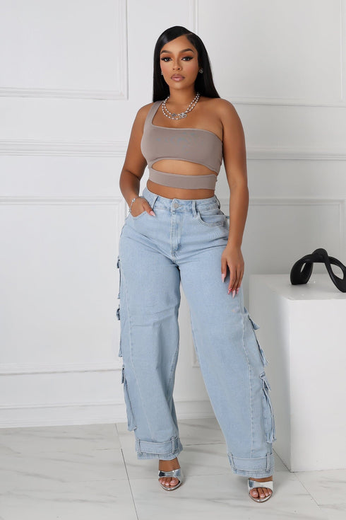 Yokohama High Waist Baggy Denim Jeans