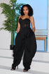 Ovela Sheer Corset Jumpsuit