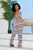 Malibu Stripe Knit Top & Pants SET