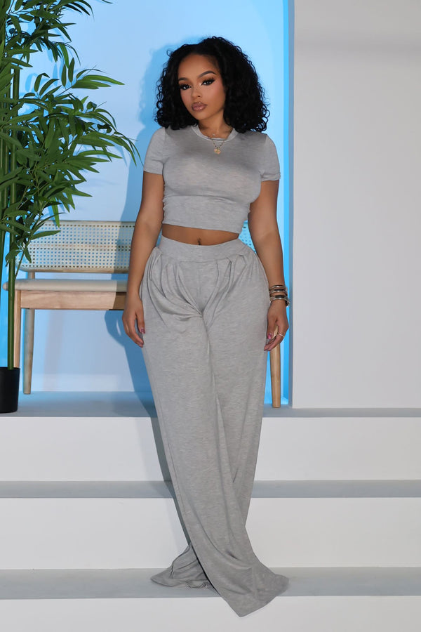 Ease Crop Top & Pants SET
