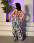 Whispering Breeze Chiffon Halter Jumpsuit