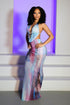 Nebula Stone Halter Maxi Dress