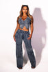 Y2K Studded Denim Jeans