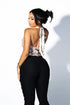 Wild Gold Ruched Halter Top