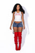 Mckenzie Denim Lace Up Shorts
