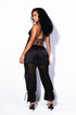 Xamira Lace Panel Capri Pants