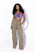 Mermaid Scale Chain Sequin Crop Top