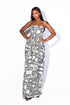 Retro Maze Tube Top Jumpsuit
