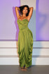 Harem Draped Strapless Jumpsuit