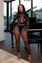 Eleanor Seamless Long Sleeve Fishnet Jumpsuit
