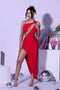 Devour Asymmetric Cutout Siren Dress