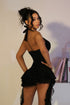 Noctessa Cascading Lace Halter Romper