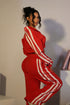 Chill Motion Striped Jacket & Pants SET