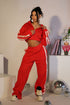 Chill Motion Striped Jacket & Pants SET