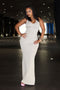 Rivexa Glitter Lurex Ribbed Maxi Dress