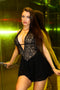 Goth Lace Halter Mini Dress