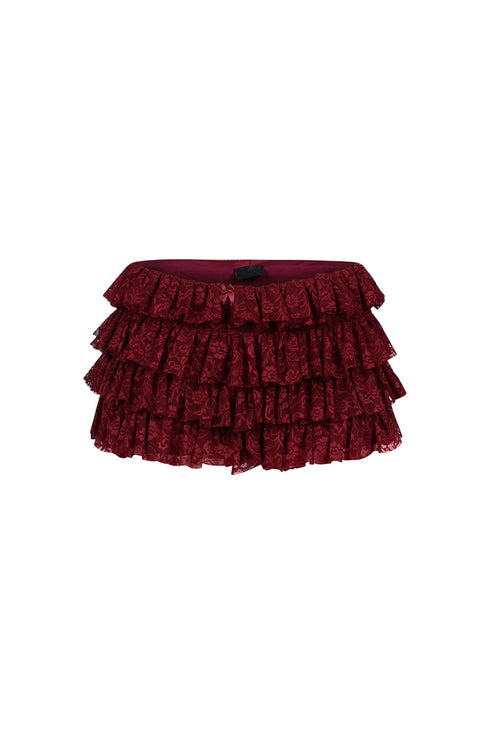 Like A Doll Ruffled Layered Lace Skort