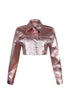 Loxley Metal Foiled Long Sleeve Jacket