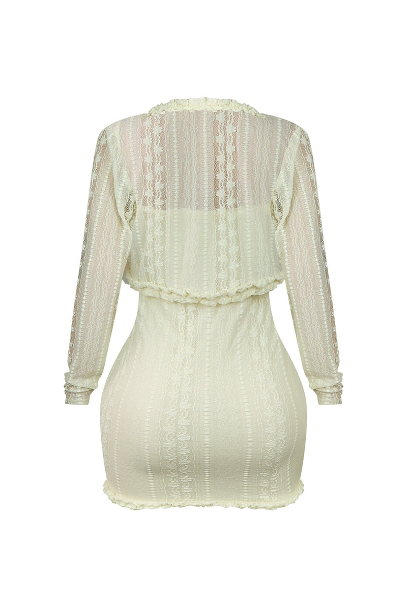 Rafaela Lace Dress with Cardigan SET – EDGE