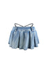 Shallow Denim Pleated Mini Skirt