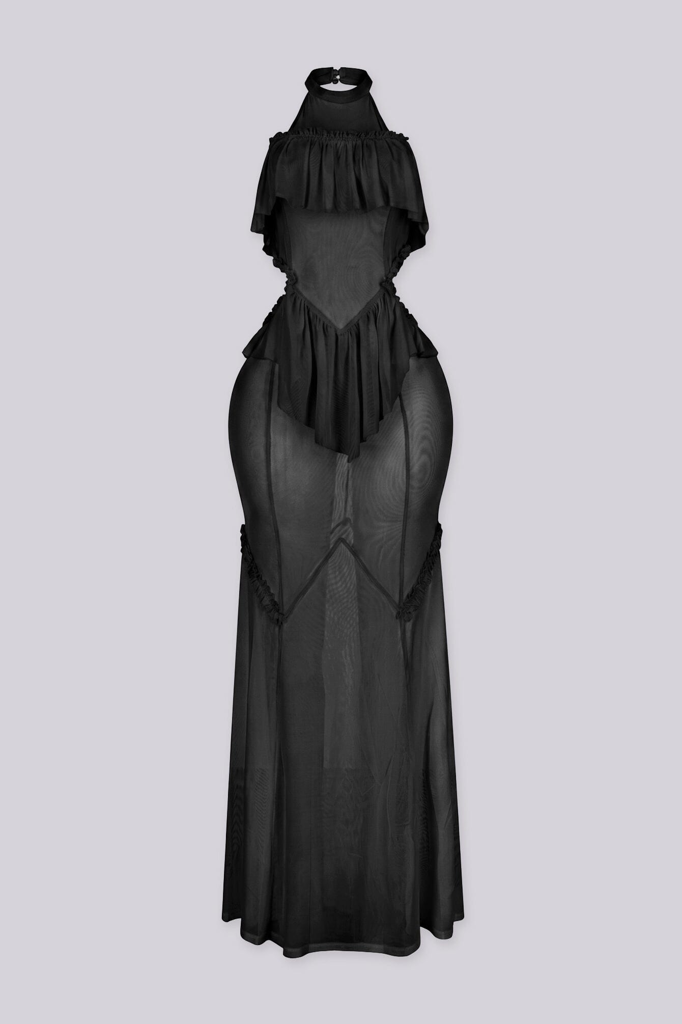 cut out halter maxi dress Ibizanh SIZE:2X willowchiffon SHEIN BAE 70s Retro Le frique creating a head