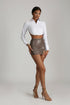 Undercover Faux Leather Mini Skirt - Mocha - KNOWSTYLE - EDGE - EDGEONLINESTORE