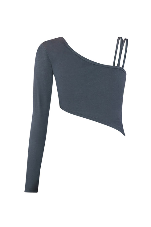 Later Asymmetrical Crop Top Crop Top EDGE
