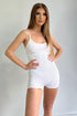 Core Basic Romper - White - KNOWSTYLE - EDGE - EDGEONLINESTORE
