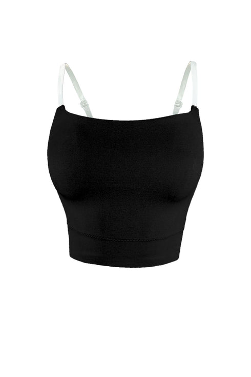Khloe Clear Strap Crop Top Crop Top EDGE