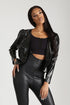 From Paris With Love Faux Leather Ruffle Bottom Jacket - Black - KNOWSTYLE - EDGE - EDGEONLINESTORE