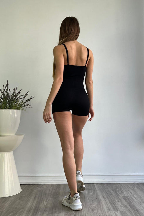 Core Basic Romper - Black - KNOWSTYLE - EDGE - EDGEONLINESTORE