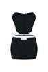 Melanie Bustier Top & Mini Skirt SET matching sets EDGE Small Black