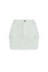 On The Run High Rise Denim Mini Skirt SKIRT EDGE Small White