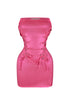 What is Love Lace Up Mini Dress Dress EDGE Small Neon Pink