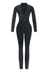 Fallon Mineral Washed Stitch Out Jumpsuit Rompers + Jumpsuits EDGE Small Charcoal