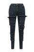 Shannon Cargo Washed Skinny Jeans jeans EDGE Small Acid Black