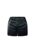 Fierce Crocodile PU Shorts shorts EDGE Small Black