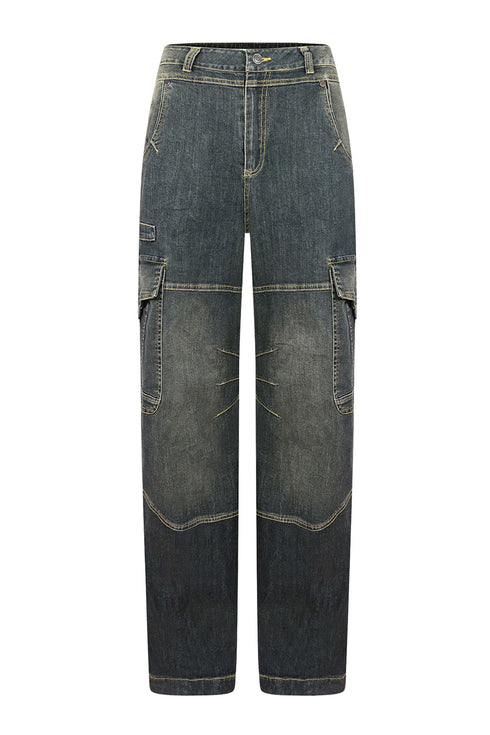 Be Forreal Denim Baggy Jeans Bottoms EDGE Small Black