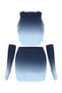 One More Chance Ombre Dye Knit Skirt SET With Arm Warmers matching sets EDGE
