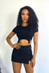 Phoenix Mini Skort - Black - KNOWSTYLE