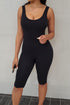 Basic Tank Skinny Midi Romper - Black - KNOWSTYLE - EDGE - EDGEONLINESTORE