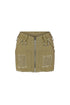Martine Cargo Mini Skirt SKIRT EDGE Small Khaki