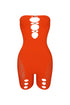 Celina Hallow Out Seamless Tube Romper Rompers + Jumpsuits EDGE One Tangerine Tango