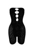 Iyla Hallow Out Tube Rhinestone Romper Rompers + Jumpsuits EDGE