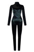 Out Of My Mind Shiny PU Jumpsuit Rompers + Jumpsuits EDGE Small Black