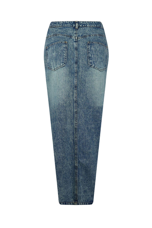 City Girl Denim Slit Skirt SKIRT EDGE